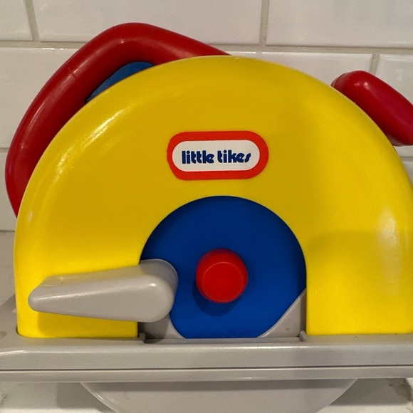 Little Tikes Heavy Duty Circular Saw Pretend Play Toy Tool Vintage 1990s - Picture 3 of 8